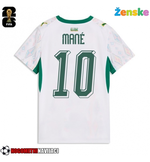Ženske Nogometnih dresov Senegal Sadio Mane #10 Domači SP 2026 Kratki rokavi Ženske Nogometnih dresov Senegal Sadio Mane #10 Domači SP 2026 Kratki rokavi